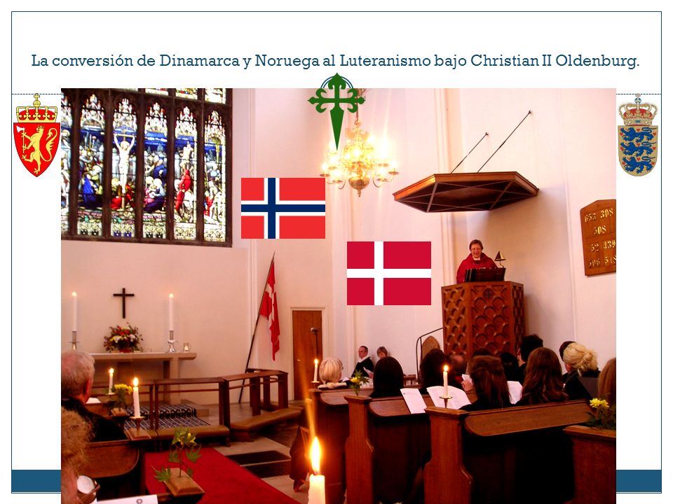 La conversión de Dinamarca y Noruega al Luteranismo bajo Christian II Oldenburg.