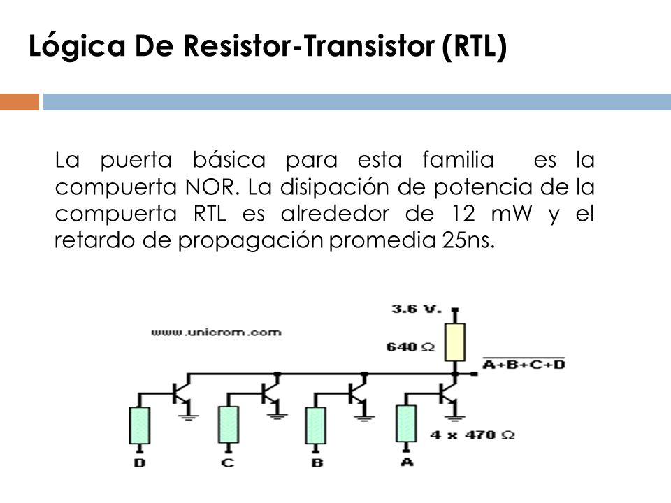 Lógica De Resistor-Transistor (RTL)