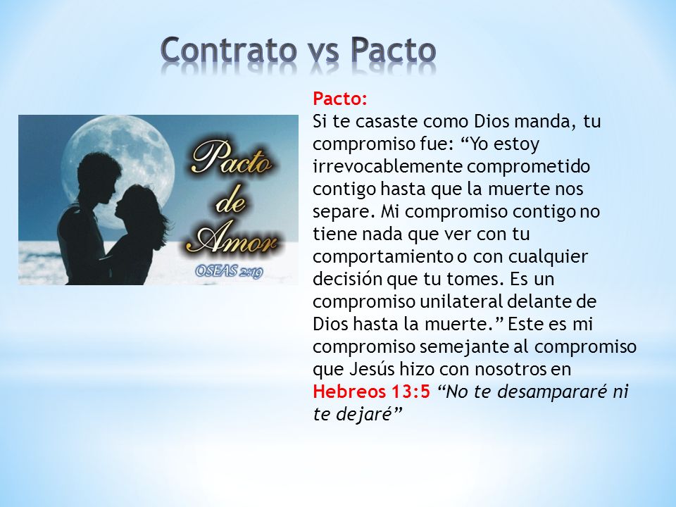 Contrato vs Pacto Pacto: