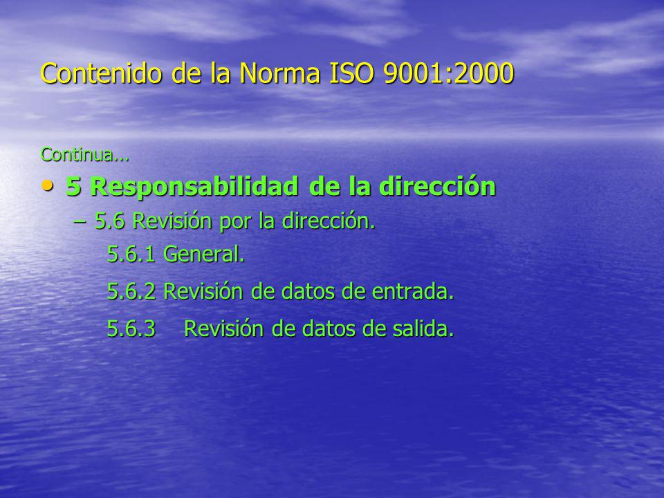 Contenido de la Norma ISO 9001:2000