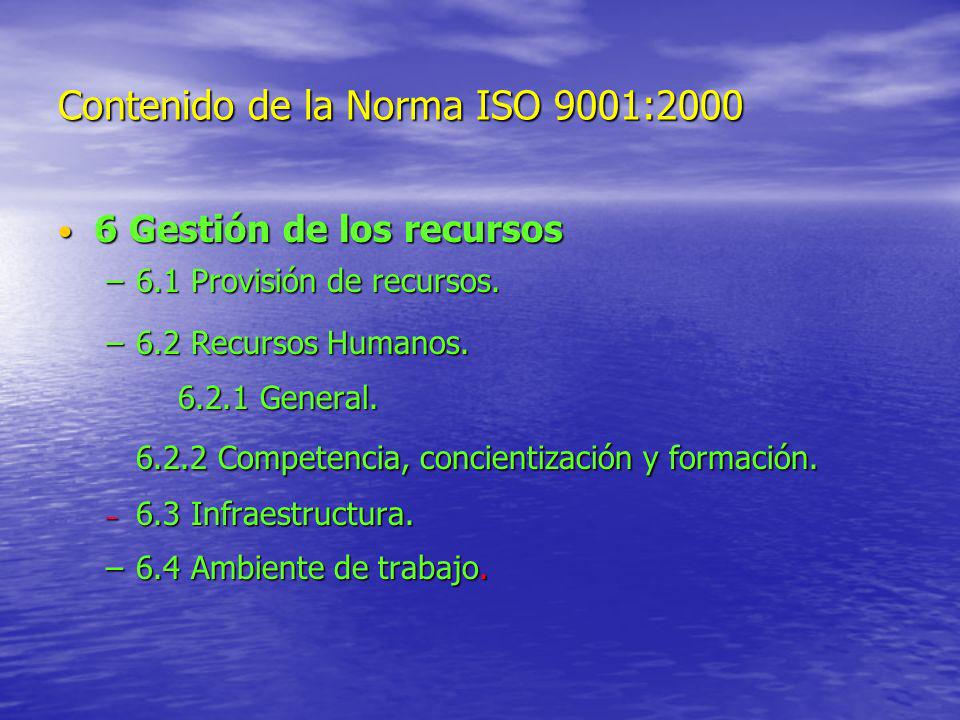 Contenido de la Norma ISO 9001:2000
