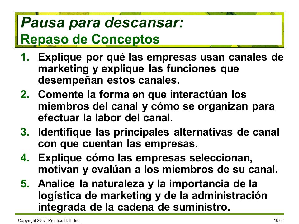 4/27/2017 Explique por qué las empresas usan canales de marketing y explique las funciones que desempeñan estos canales.