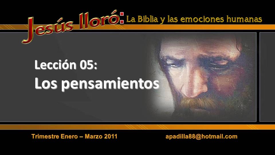 Lección 05: Los pensamientos