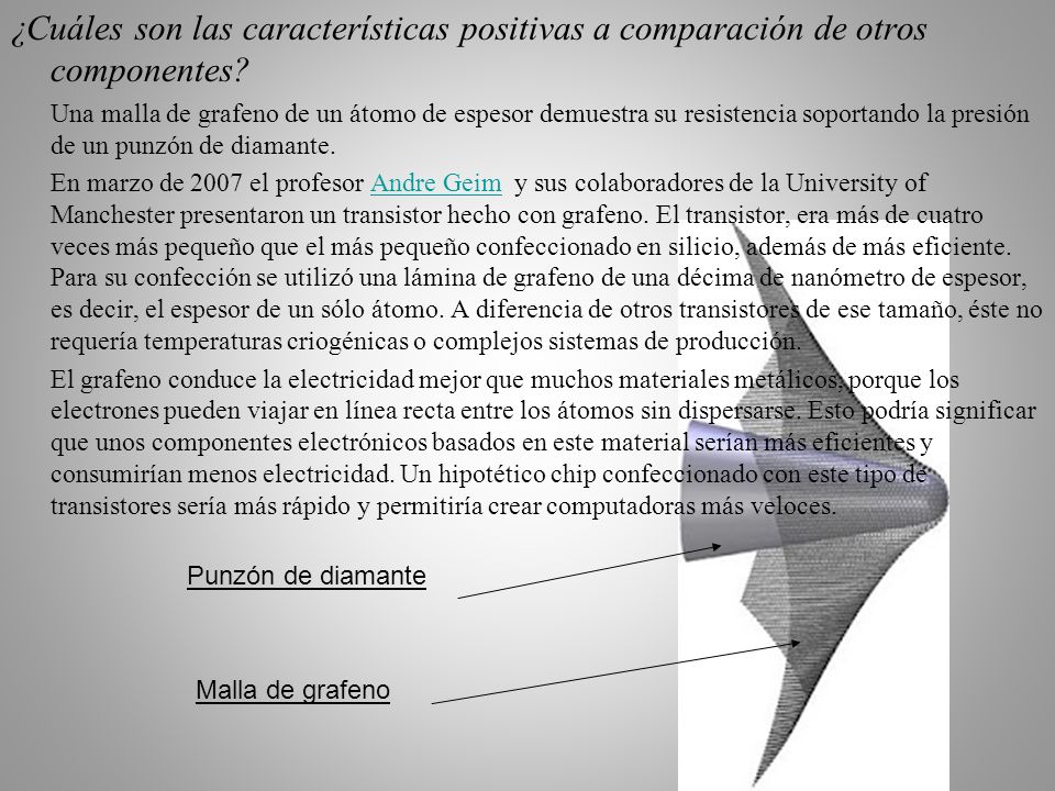 ¿Cuáles son las características positivas a comparación de otros componentes