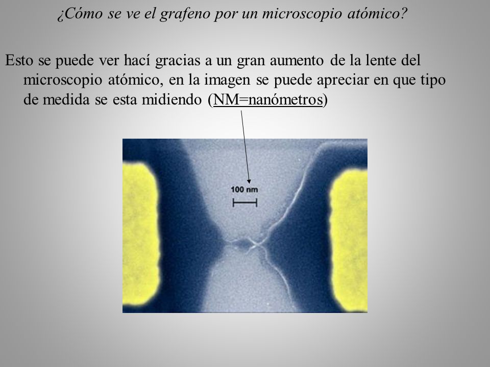 ¿Cómo se ve el grafeno por un microscopio atómico