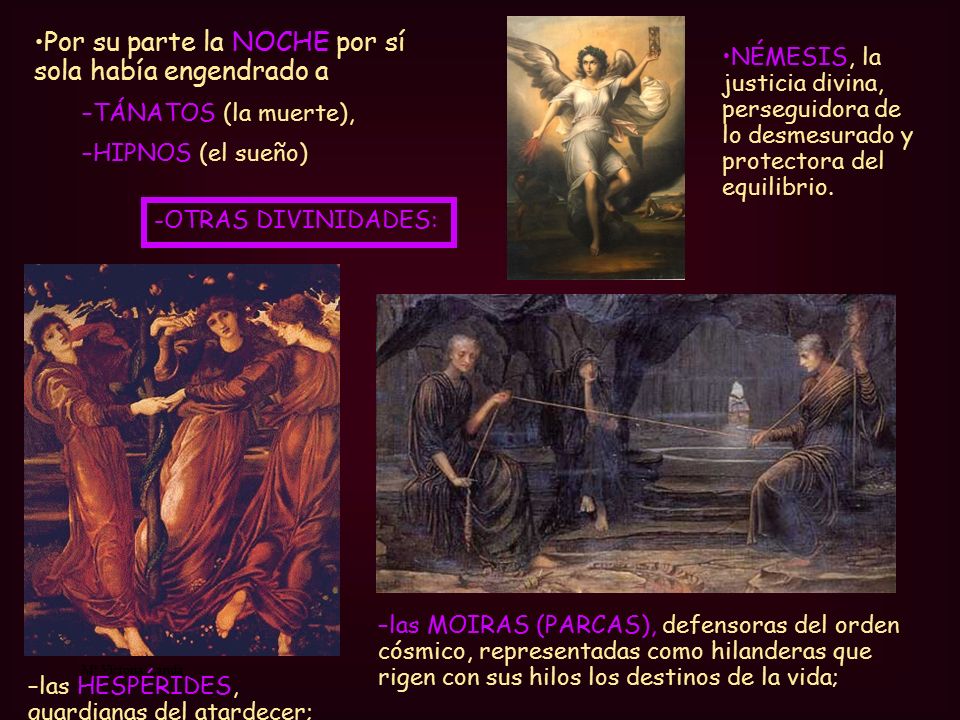 Por su parte la NOCHE por sí sola había engendrado a