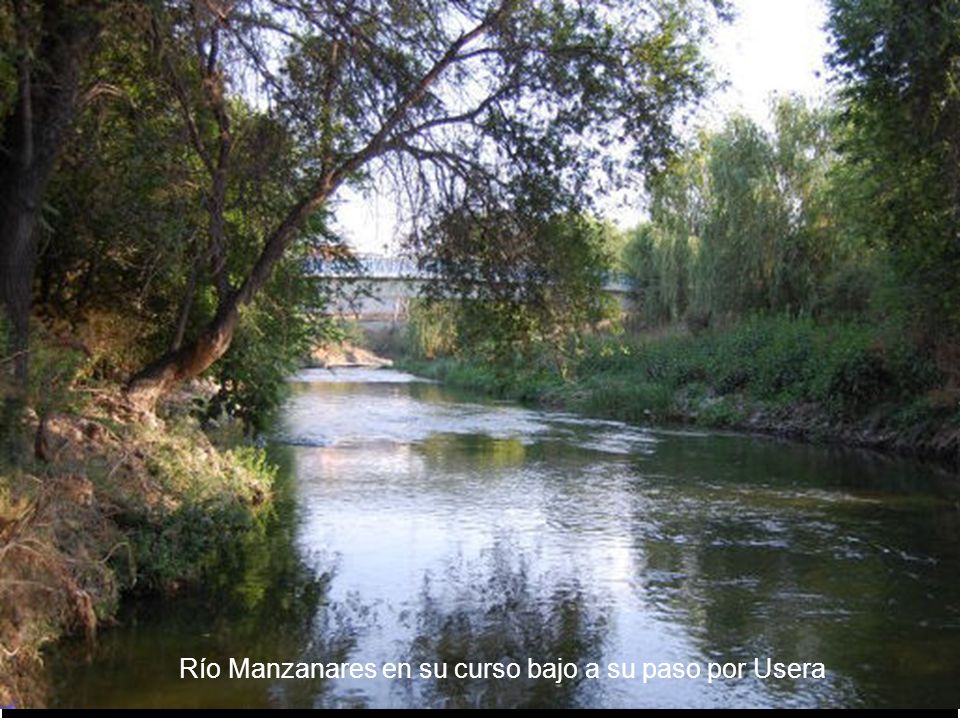 Río Manzanares en su curso bajo a su paso por Usera
