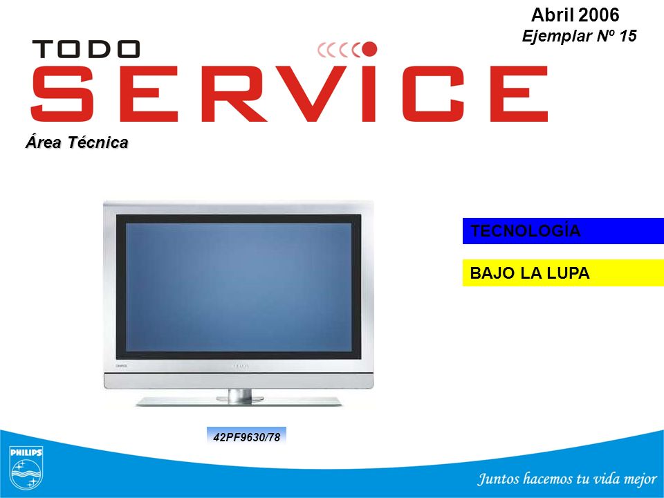 Abril 2006 Ejemplar Nº 15 Área Técnica TECNOLOGÍA BAJO LA LUPA