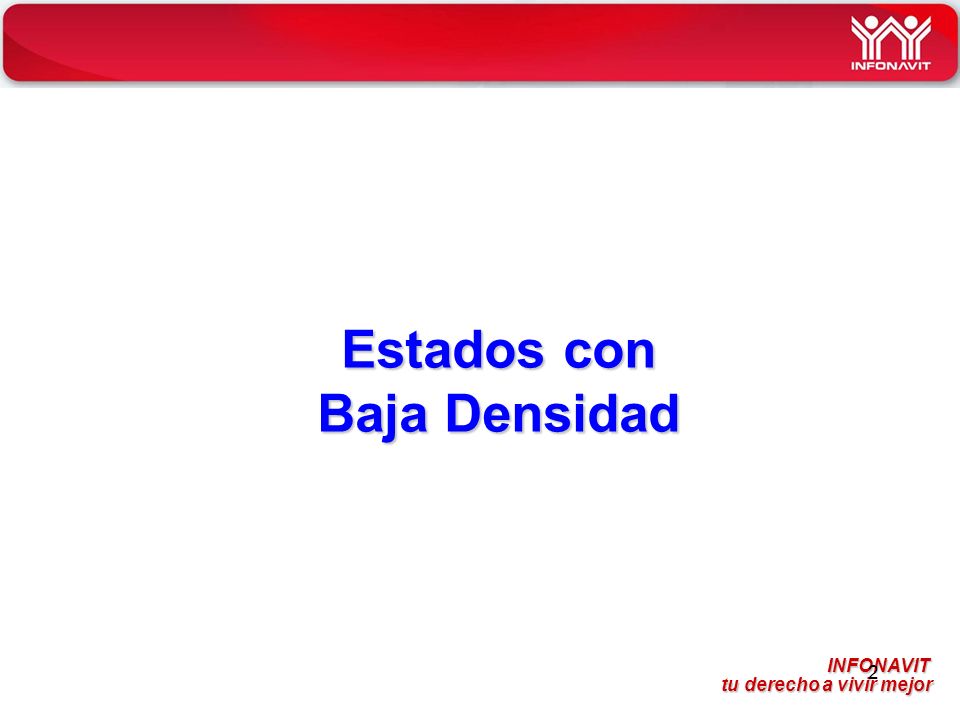 Estados con Baja Densidad