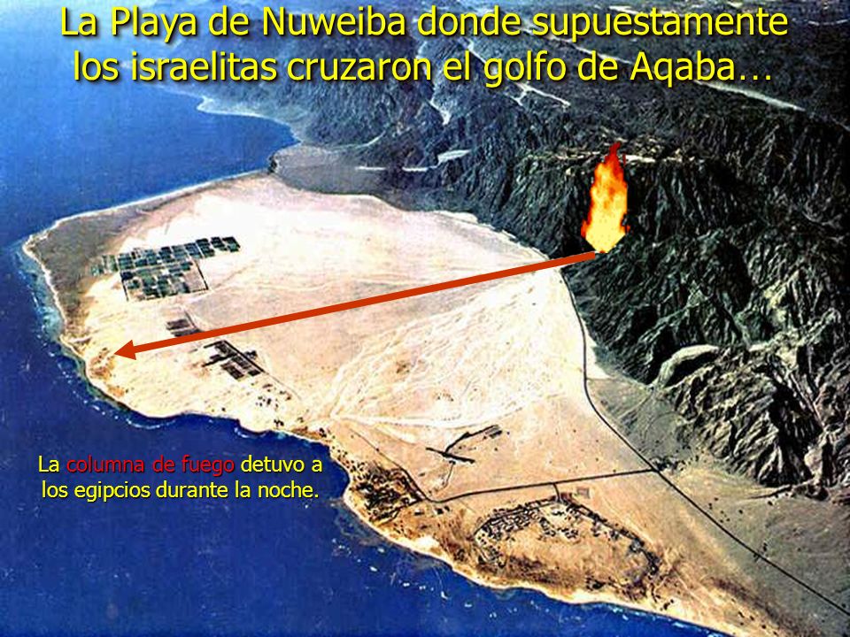 La columna de fuego detuvo a los egipcios durante la noche.