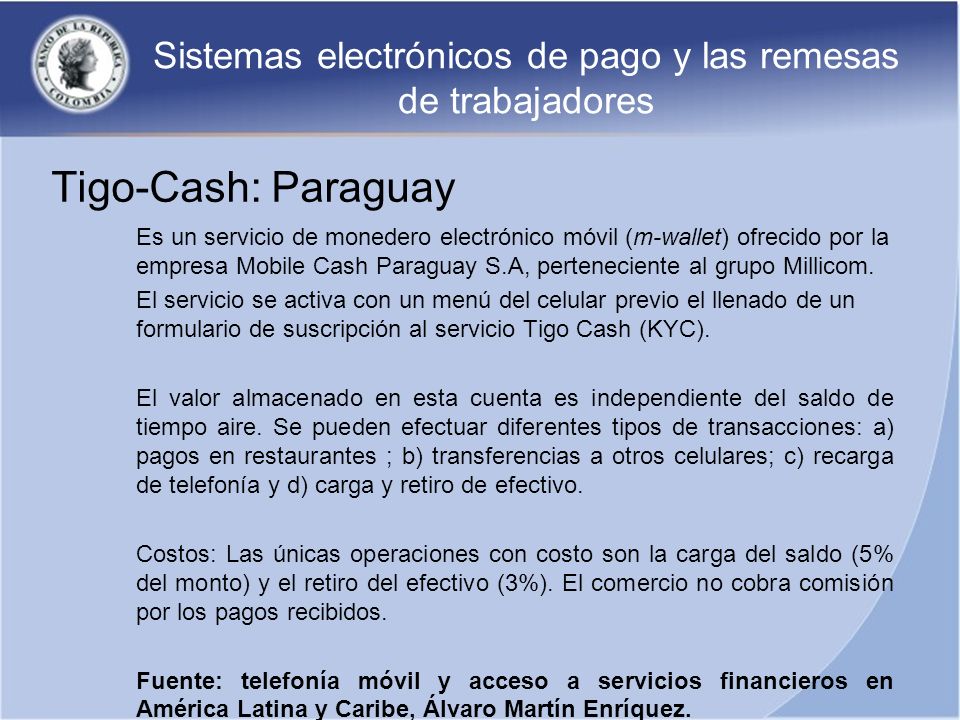Sistemas electrónicos de pago y las remesas de trabajadores