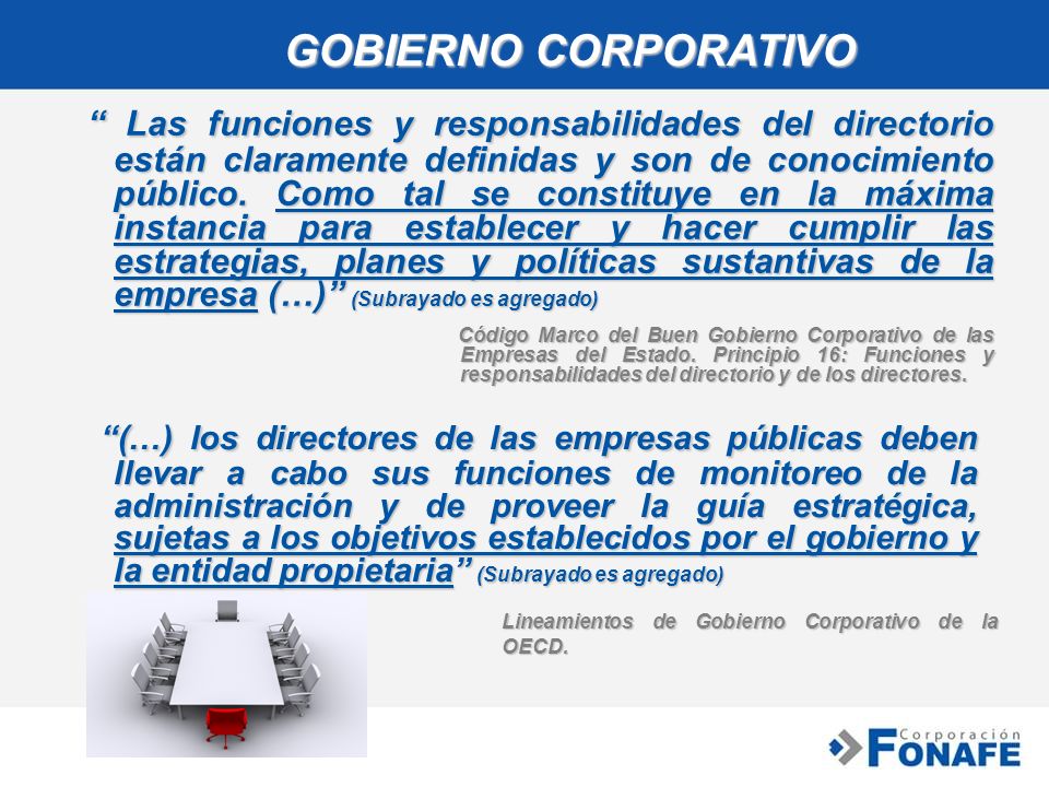GOBIERNO CORPORATIVO