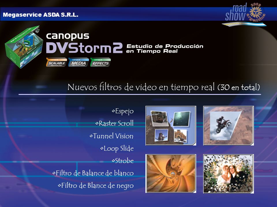 Nuevos filtros de video en tiempo real (30 en total)