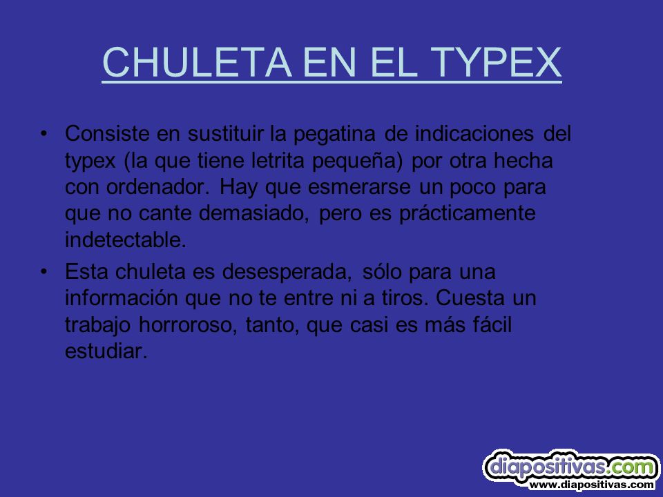CHULETA EN EL TYPEX