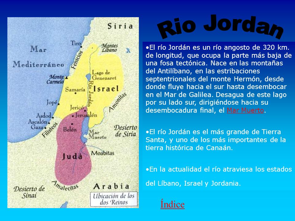 Río Jordan Índice. - ppt video online descargar