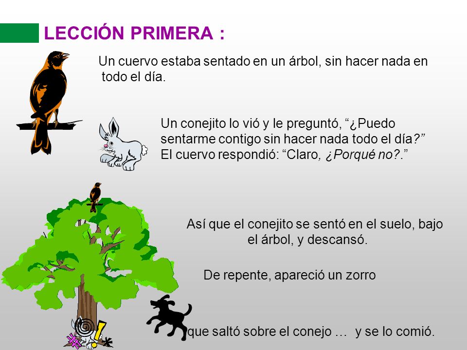 Así que el conejito se sentó en el suelo, bajo el árbol, y descansó.