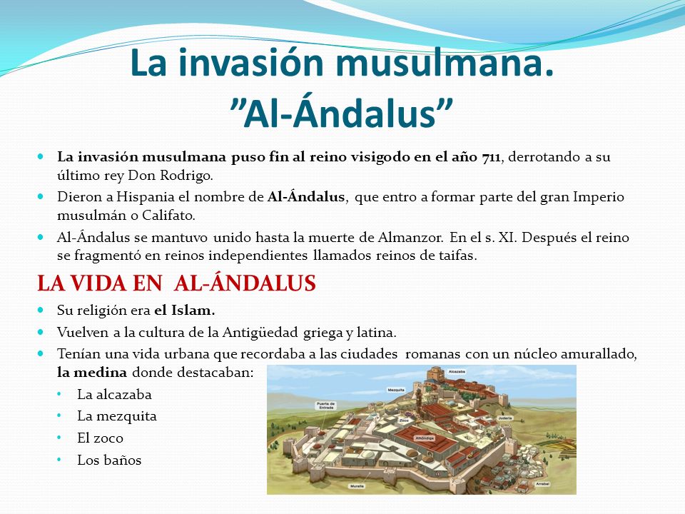La invasión musulmana. Al-Ándalus