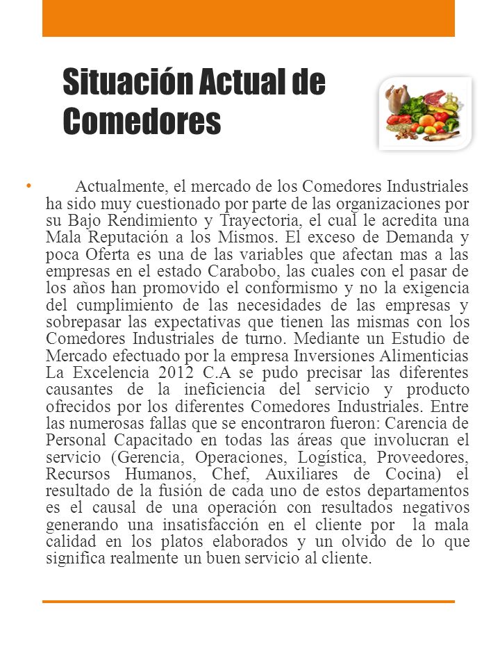 Situación Actual de Comedores