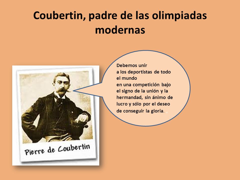 Coubertin, padre de las olimpiadas modernas