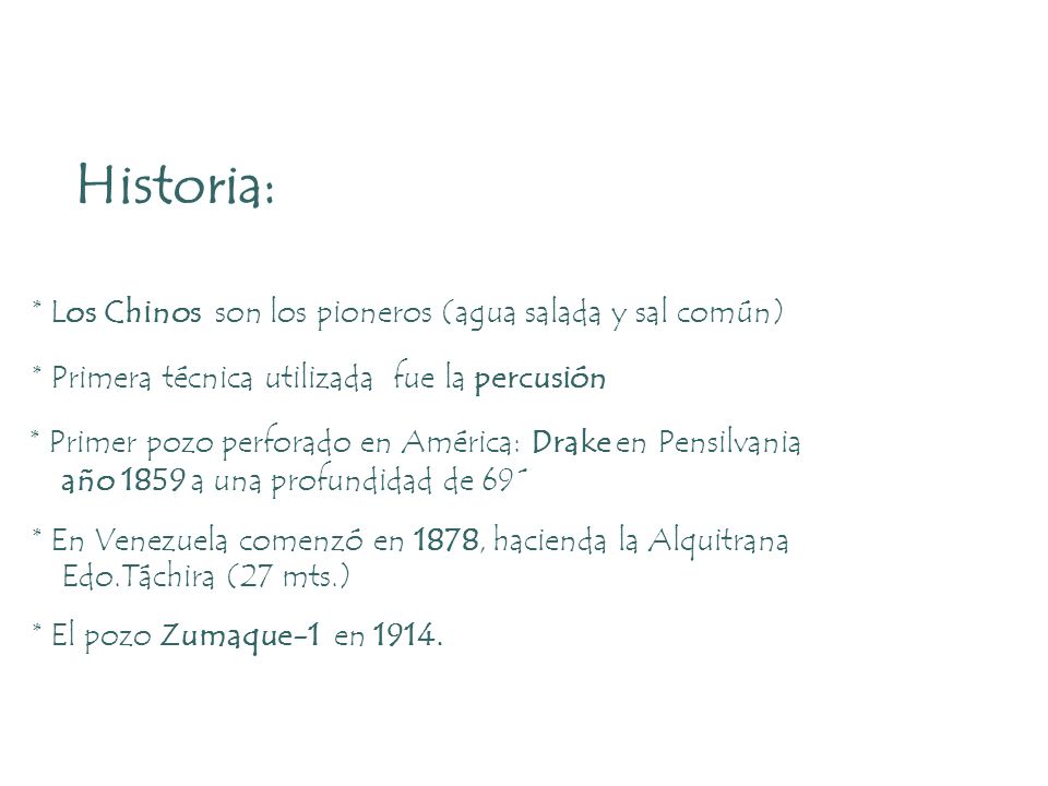 Historia: * Los Chinos son los pioneros (agua salada y sal común)