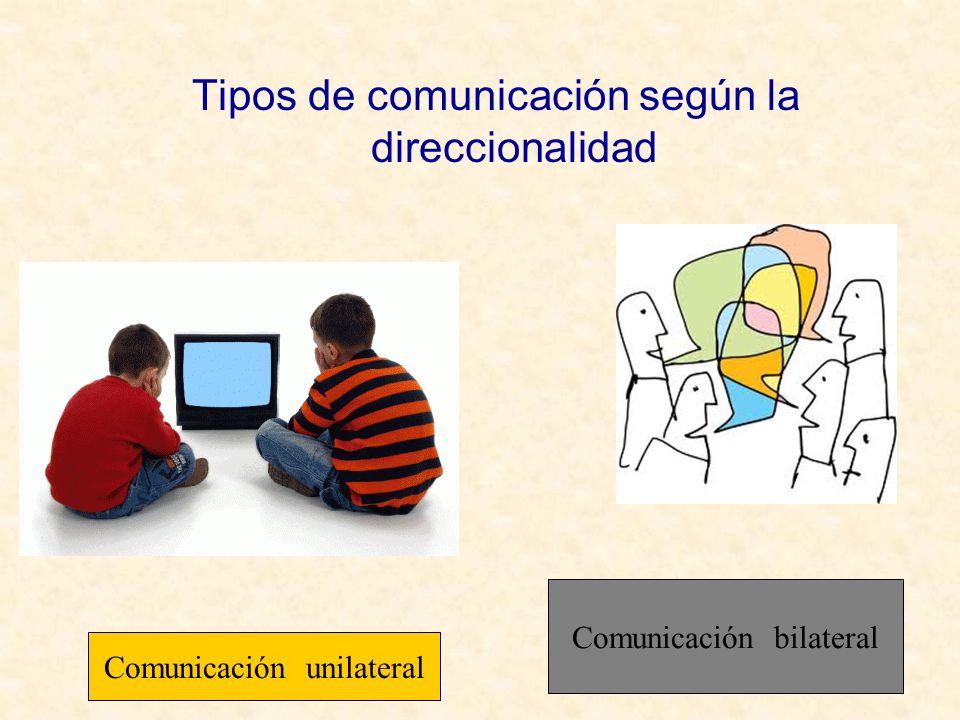Tipos de comunicación según la direccionalidad