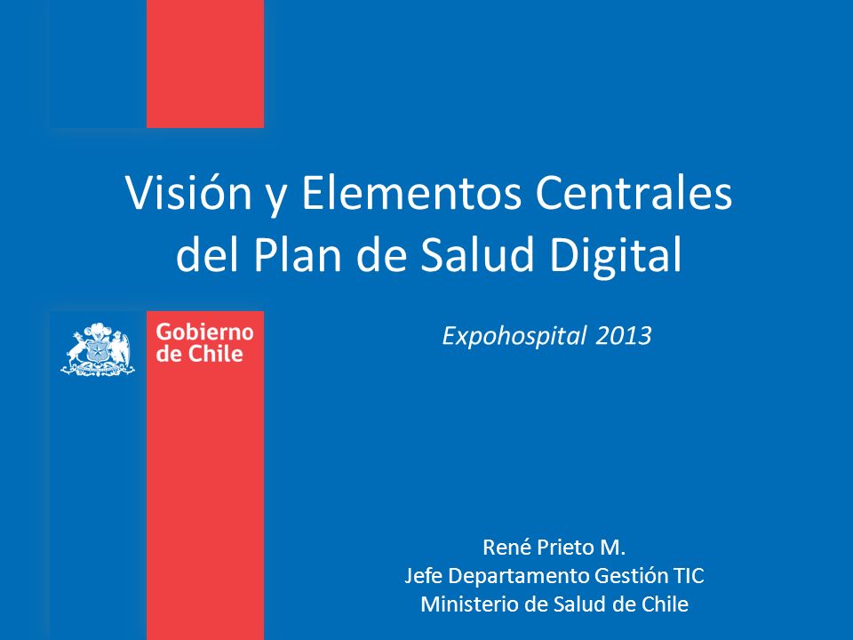 Visión y Elementos Centrales del Plan de Salud Digital