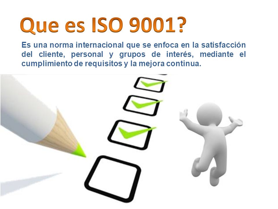 Que es ISO 9001