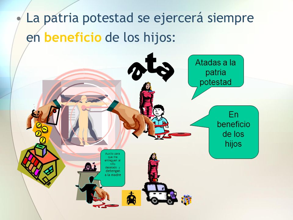 ata La patria potestad se ejercerá siempre en beneficio de los hijos: