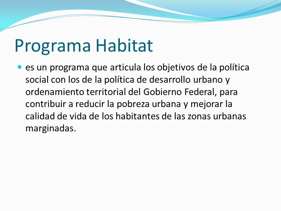 Programa Habitat