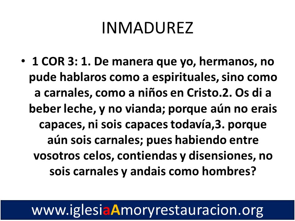 INMADUREZ