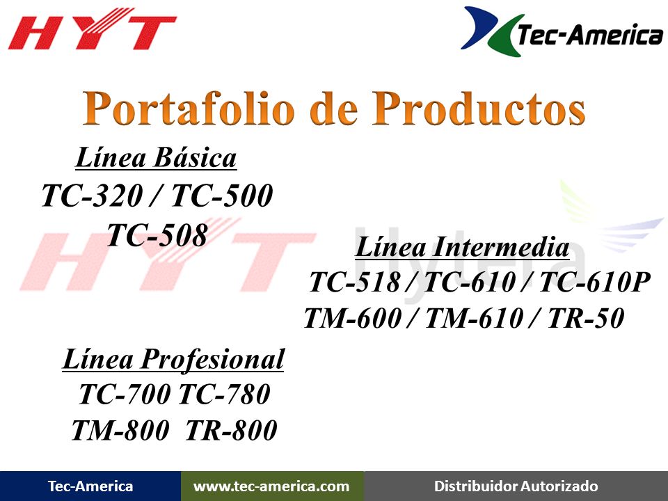 Portafolio de Productos