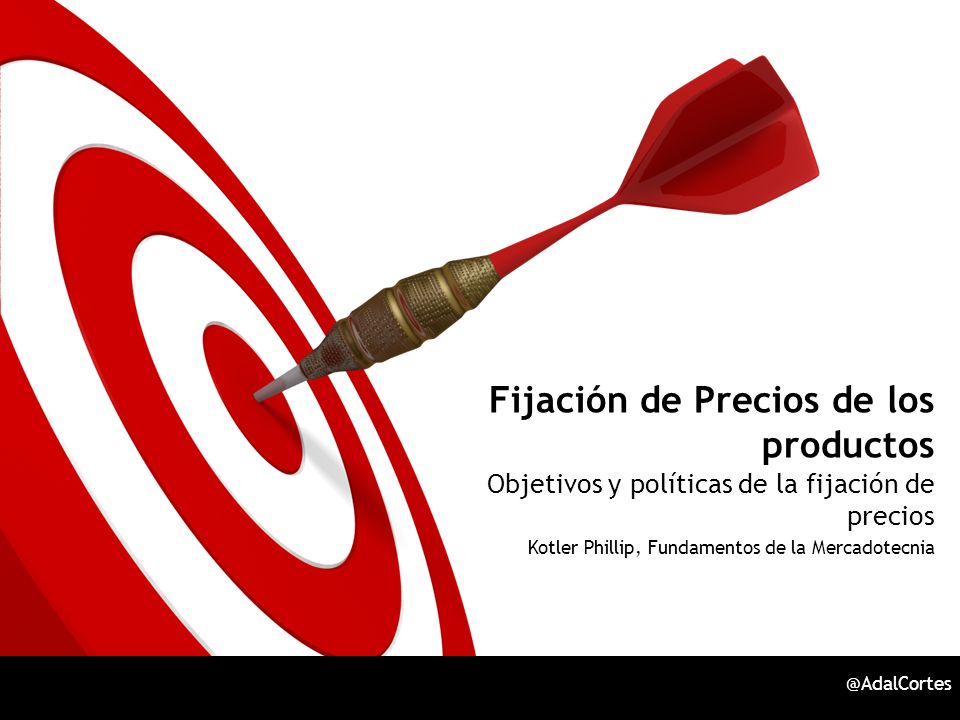 Fijación de Precios de los productos