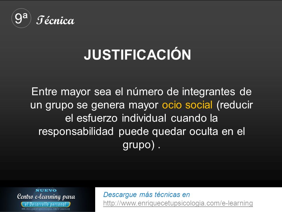 9ª JUSTIFICACIÓN Técnica