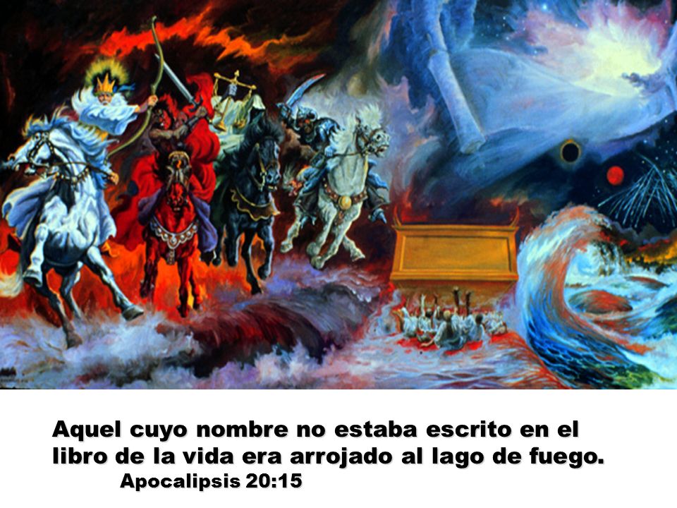 Aquel cuyo nombre no estaba escrito en el libro de la vida era arrojado al lago de fuego.