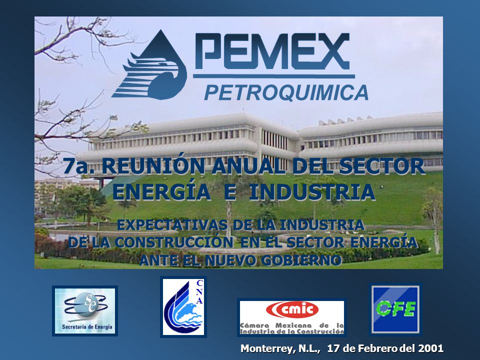 7a. REUNIÓN ANUAL DEL SECTOR ENERGÍA E INDUSTRIA