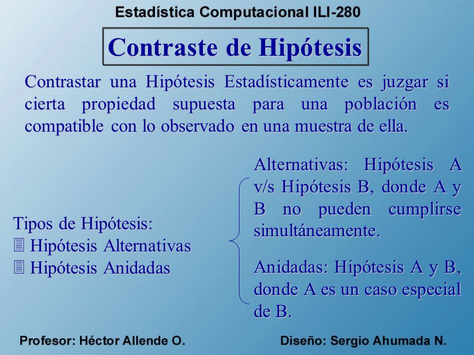 Contraste de Hipótesis