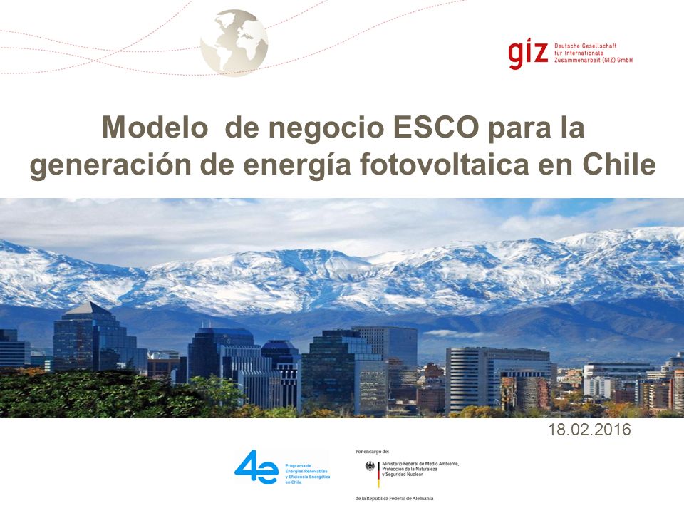 Modelo de negocio ESCO para la generación de energía fotovoltaica en Chile