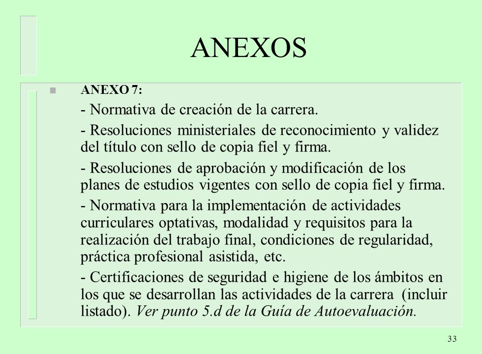 ANEXOS - Normativa de creación de la carrera.