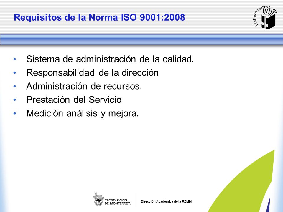 Requisitos de la Norma ISO 9001:2008