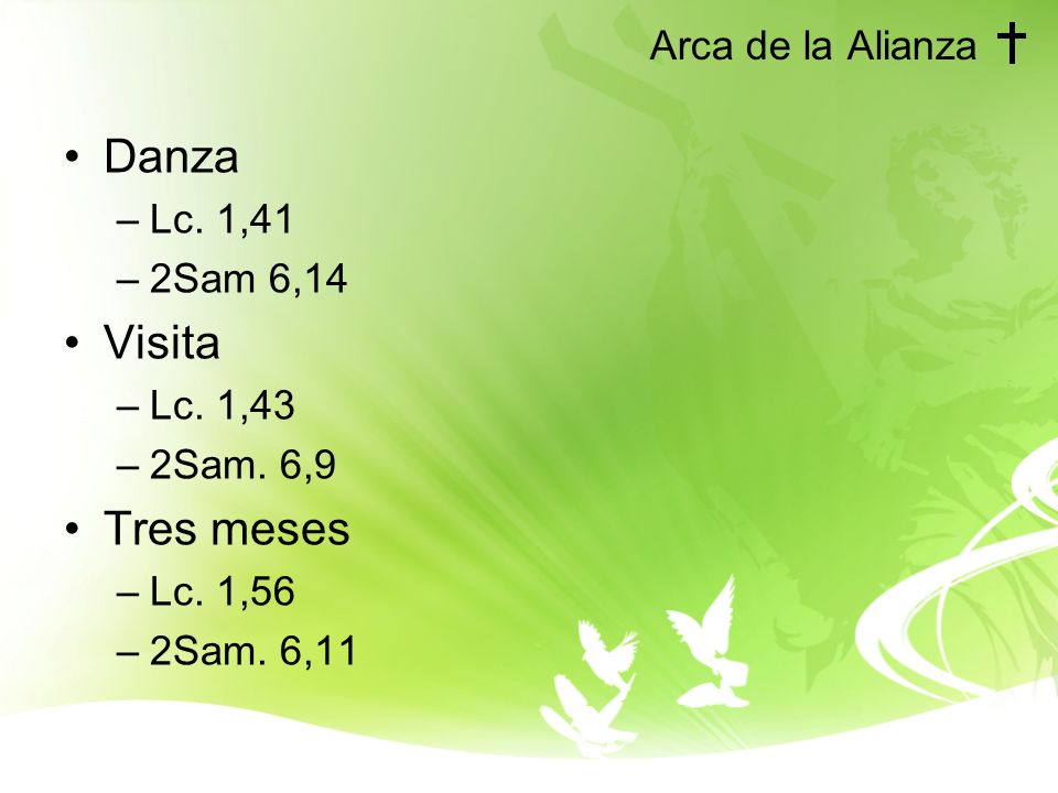 Danza Visita Tres meses Arca de la Alianza Lc. 1,41 2Sam 6,14 Lc. 1,43