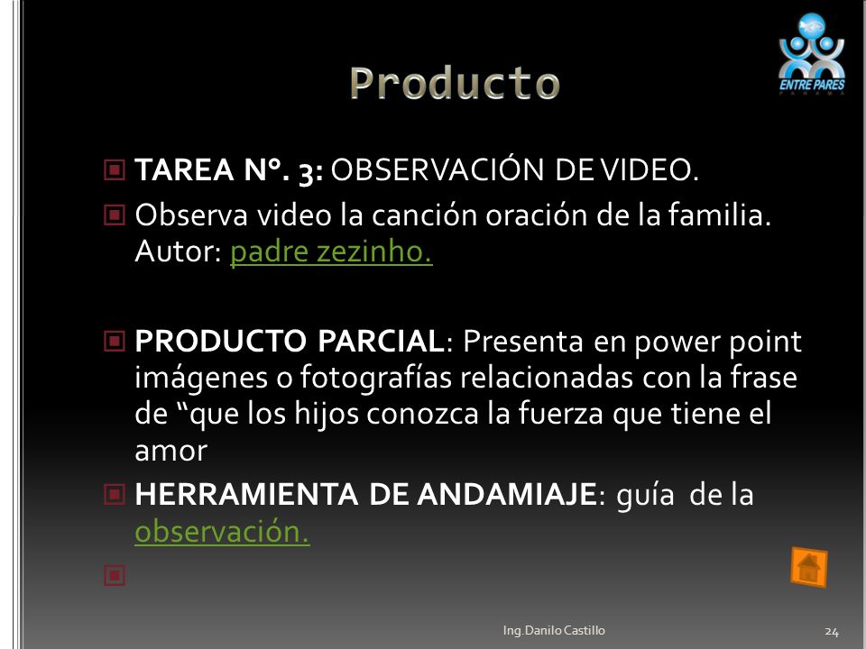 Producto TAREA N°. 3: OBSERVACIÓN DE VIDEO.