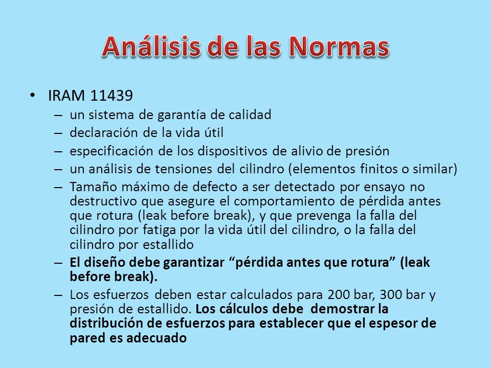 Análisis de las Normas IRAM un sistema de garantía de calidad