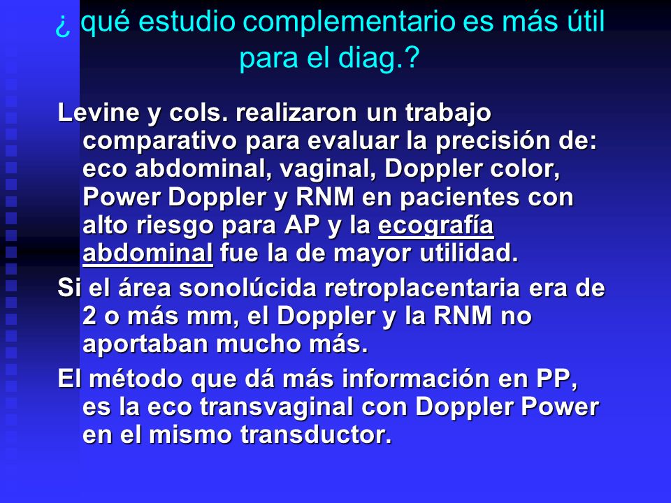 ¿ qué estudio complementario es más útil para el diag.