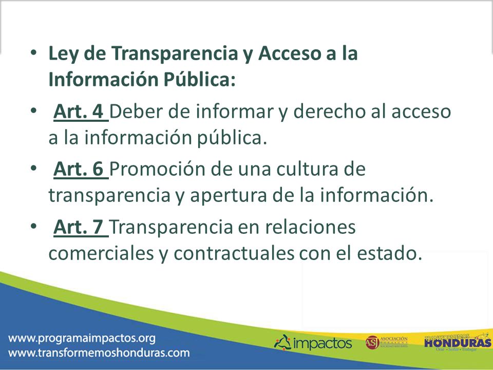 Ley de Transparencia y Acceso a la Información Pública: