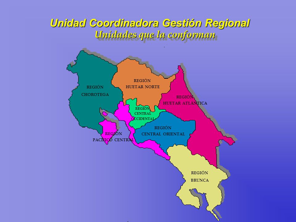 Unidad Coordinadora Gestión Regional Unidades que la conforman