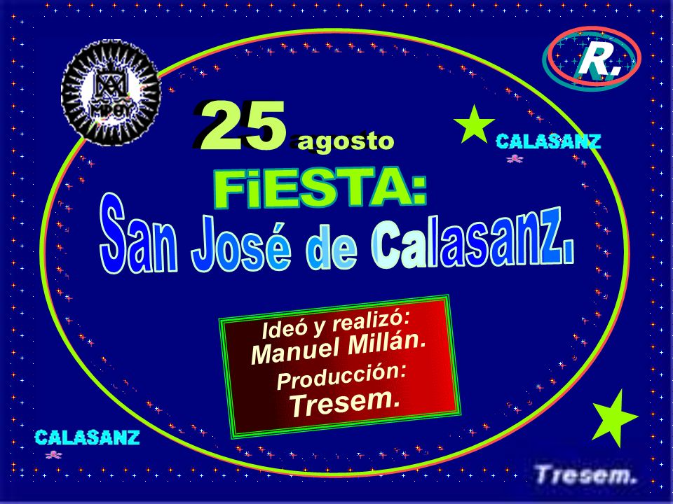 25 agosto Tresem. R. Manuel Millán. FiESTA: San José de Calasanz.