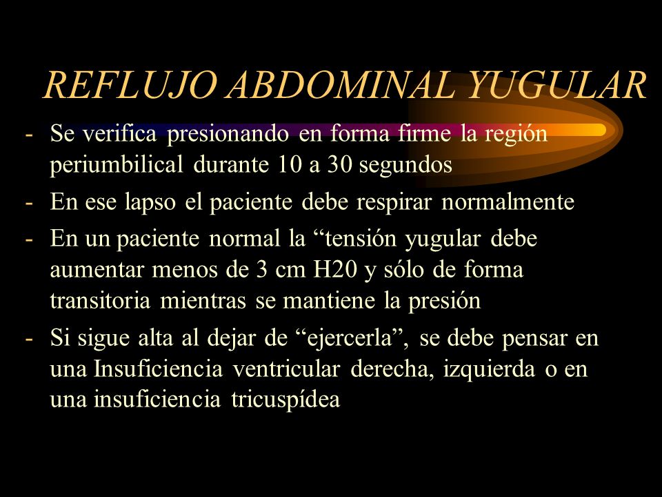 REFLUJO ABDOMINAL YUGULAR