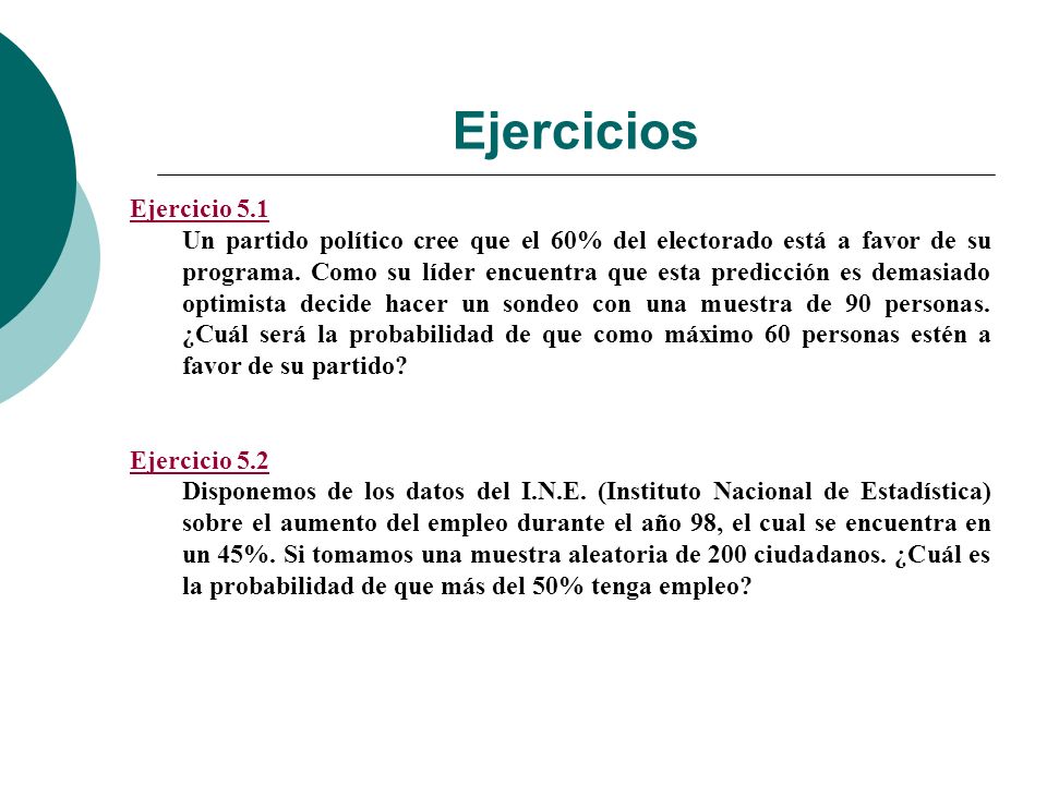 Ejercicios Ejercicio 5.1.