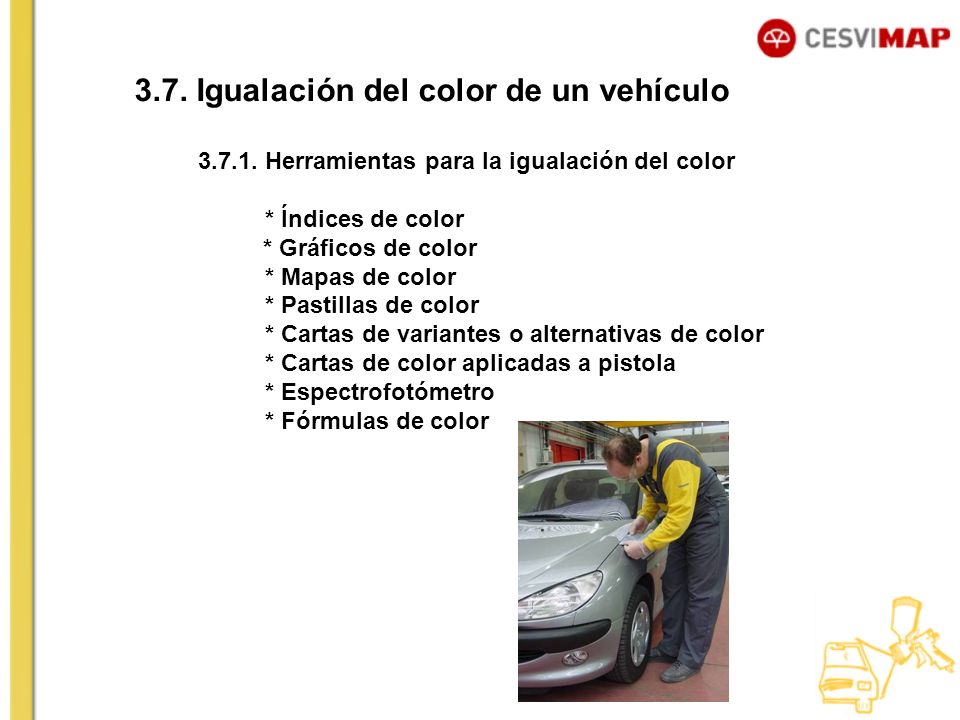 3.7. Igualación del color de un vehículo