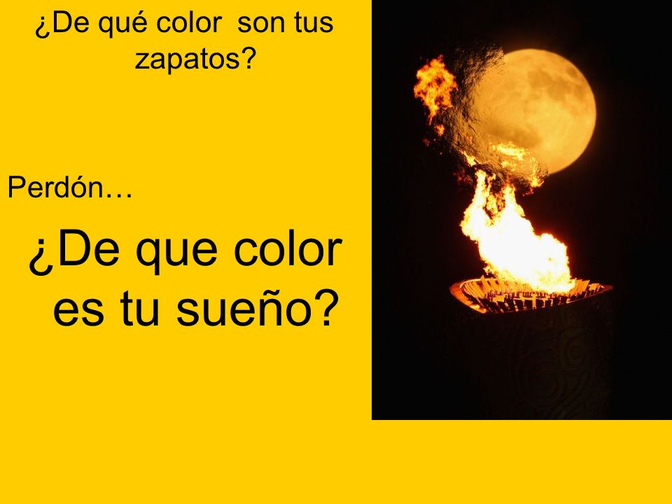 ¿De que color es tu sueño